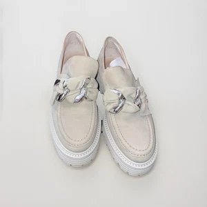 Kennel & Schmenger Loafer Slipper Halbschuhe 5 beige wie neu echt Leder - Bild 1 von 6