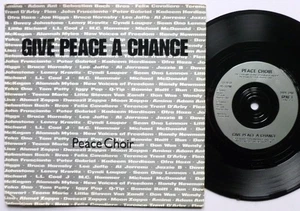 Peace Choir Give Peace A Chance EP Virgin GPAC1 EX/EX 1991 picture sleeve, Give - Picture 1 of 9