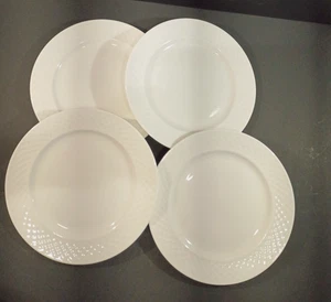 Mikasa weißes Spalier Salat/Mittagessen Teller (4er Set) sehr guter Zustand - Bild 1 von 6