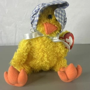 TY BEANIE BEBÉ BEBÉS CON ETIQUETA 1993 ÁTICO TESOROS PATO BONNIE PASCUA - Imagen 1 de 5