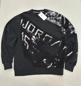 Jordan MVP Crew-Neck Fleece Sweatshirt HF9313-045 Off Noir SIZE Medium NWT - Picture 1 of 8