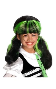 FRANKIE'S NIÑA DISFRAZ PELUCA ELEGANTE VESTIDO HALLOWEEN DISFRAZ ACCESORIO - Imagen 1 de 2
