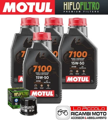 Kit cutting 4 OIL [MOTUL] 7100 15w50 + FILTER Kawasaki Z 1000 2005 2006 - Image 1 of 4