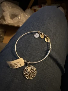 Alex and Ani Path of Life III Silberfarben Bettelarmband Armreif mit Etikett - Bild 1 von 2