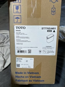 Tanque de inodoro TOTO Drake 1,28 GPF, LAVADERO + compatibilidad de descarga automática, algodón blanco - Imagen 1 de 4