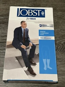 JOBST Medical Compression Socks Mens XL 15-20 mmHg Kahaki Knee High - Picture 1 of 5