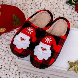 Christmas Indoor Slippers Santa Claus - Picture 1 of 8