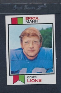 1973 Topps #117 Errol Mann Lions NM *1188 - Bild 1 von 1