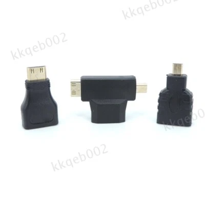 HDMI-compatible Mini Micro male to Female Adapter Converter Connector for HDTV - Image 1 of 4