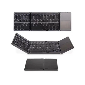  Keyboard Folding Keyboard Portable Ultra Slim  Keyboard with Z2K8 - Picture 1 of 11