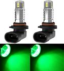 LED 20W 9005 HB3 Green Two Bulbs Headlight High Beam Replacement Show Color Fit