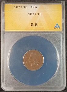 1877 Indian Head Cent ANACS G06 4175337 Exquisite Coin Rare - Picture 1 of 10