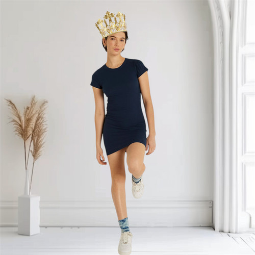 UNDERCOVER Abito Mini T Shirt Victoria's Secret ROSA Navy Manica Corta Taglia ⇒ XXL