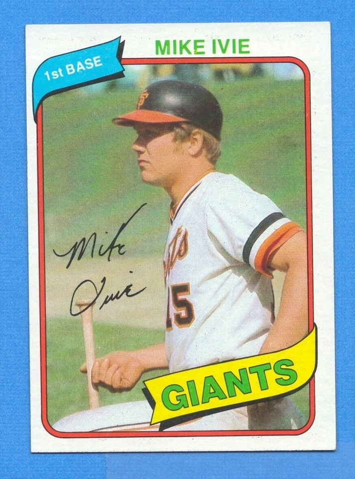 1980 Topps #62 Mike Ivie NM+ Giants - Image 1 of 1