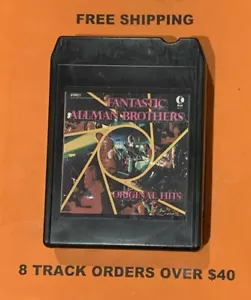 Duane Gregg Allman Fantastic Allman Brothers K-tel 8 track tape Tested/Serviced - Imagen 1 de 3