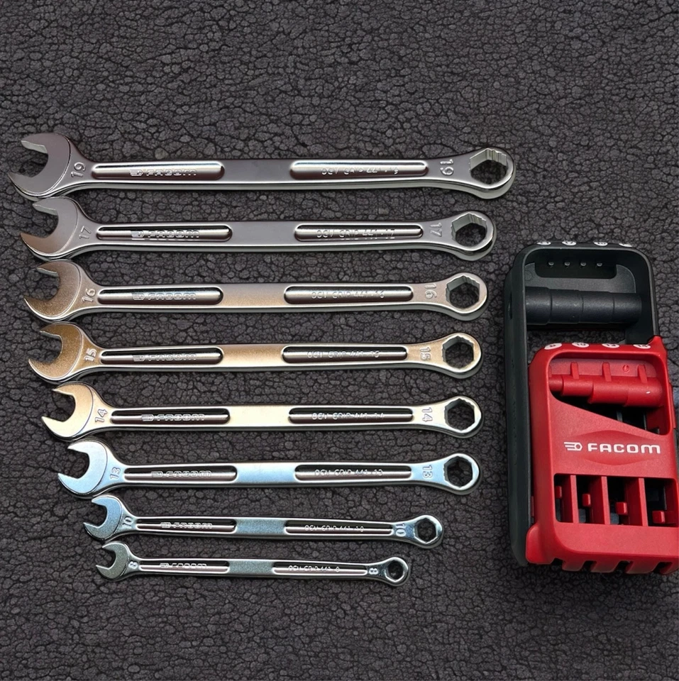 Facom 441.JV8GRPPB 441 XL OGV Grip 8pc Metric Combination Wrench Set 6 point - Image 1 of 4