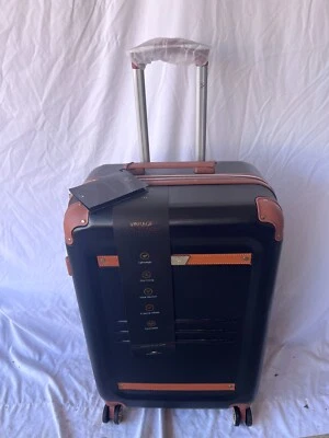 Equipaje retro expandible negro 19V69 Italia vintage-como 25" Foto 1 de 4