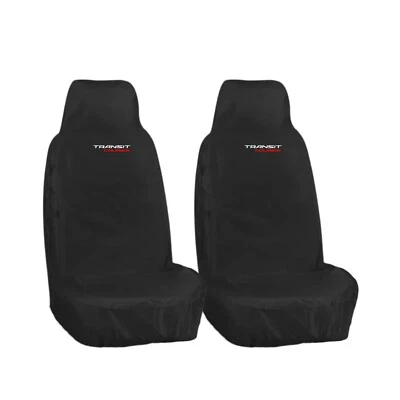 FUNDAS DE ASIENTO DELANTERAS BORDADAS ROJAS FORD TRANSIT COURIER 2x - PREMIUM E IMPERMEABLES Foto 1 de 2