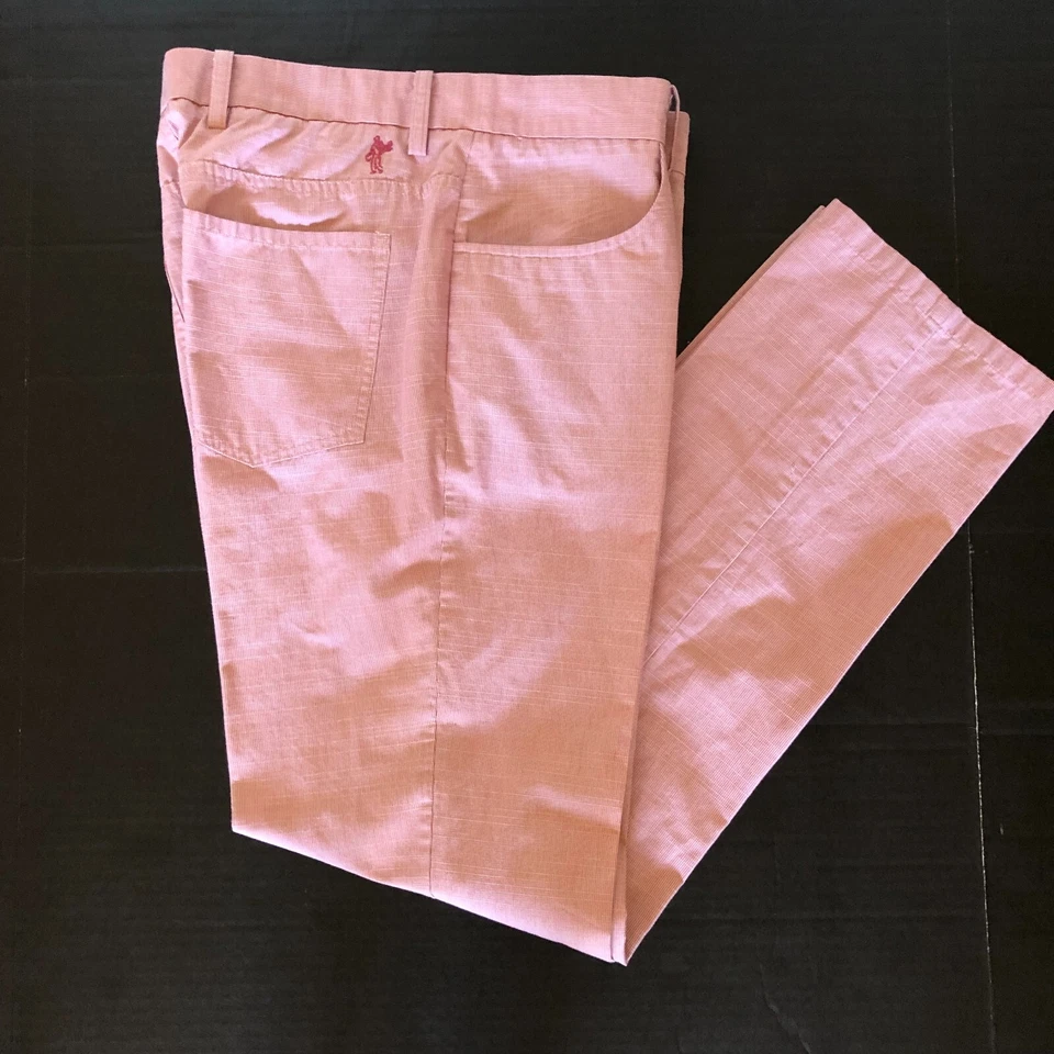 Pantalones de vestir Ashworth rosa para hombre talla 32W Foto 1 de 4