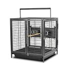 Portable Bird Travel Carrier Cage 19 Inch With Handle For Small Parrots Canar...