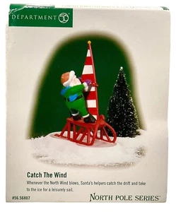 Catch The Wind Department 56 North Pole Series #56807 Christmas Sled Sailing - Picture 1 of 3