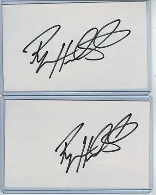 (2) RYAN HAWBLITZEL INDEX CARD SIGNED 1996 COLORADO ROCKIES PSA/DNA CERTIFIED - Image 1 of 2