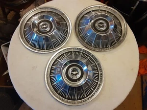 VINTAGE 1964 64 FORD T BIRD THUNDERBIRD HUBCAPS - Picture 1 of 7