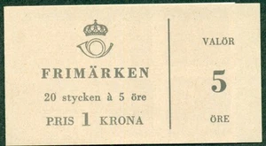 SUECIA H161B (Scott 513a) diseño de 5 núcleos, folleto completo, en muy buen estado - Imagen 1 de 1