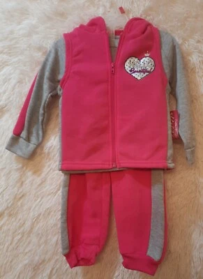 2T 3 Piezas Niñas Conjunto Pantalones Chaleco Suéter "Hola Hermoso" Nuevo con Etiquetas Foto 1 de 4