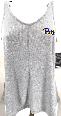 NUEVA Camiseta sin Mangas Pitt Panthers Colosseum Sorority Row Gris Columpio Para Mujer M Foto 1 de 4