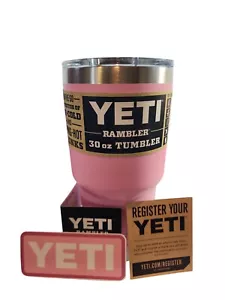 Yeti Rambler 30 oz Tumbler Power Pink Edelstahl mit Deckel - Valentinstag Geschenk - Bild 1 von 3