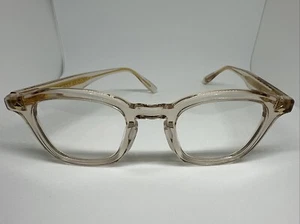 Lunetterie Generale Designer Cognac Gold Clear Frame 48mm Eyeglasses - Picture 1 of 4