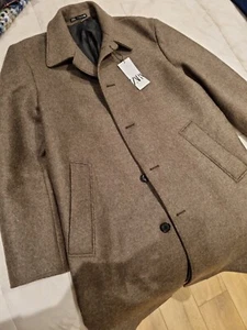 Abrigo Zara Hombre Marrón Beige Color Talla XL - Agotado en Todas Partes - Imagen 1 de 12