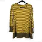Cut Loose Striped Lagenlook Tunic XS Long Sleeve Stretch Comfy Casual Travel