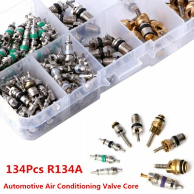 134Pcs A/C R134A Automotive Air Conditioning Valve Core Car Tire Assortment Kit - Image 1 of 4