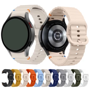 Silikon-Sportarmband Für Samsung Galaxy Watch 7/6/5/4/Fe 40/44 Mm 5 Pro. K - Photo 1/33