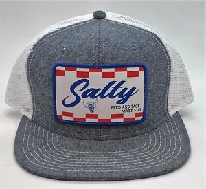 Salty Rodeo Mütze Feed and Tack blau weiß Mesh Snapback Trucker - Bild 1 von 3