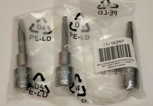 (LOT OF 3) WESTWARD 1EZN7 Socket Bit Metric Drive Size 1/2 in Tip Size 6 mm - Picture 1 of 2