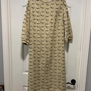 Vestido Camisa The Vested Gentress Manga 3/4 Talla 16 De Colección Zorro Y Cuernos De Colección - Imagen 1 de 5