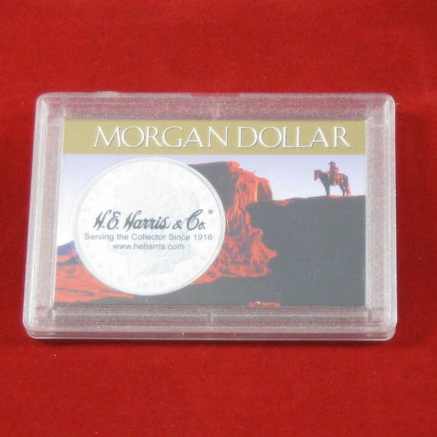 3 H.e. Harris 2x3 Frosty Case Morgan Silver Dollar Coin Display Holder Snaplock
