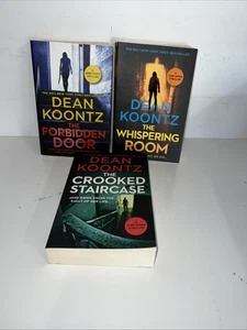 Dean Koontz X3 Book Bundle The Forbidden Door/Whispering Room/Crooked Staircase  - Picture 1 of 4