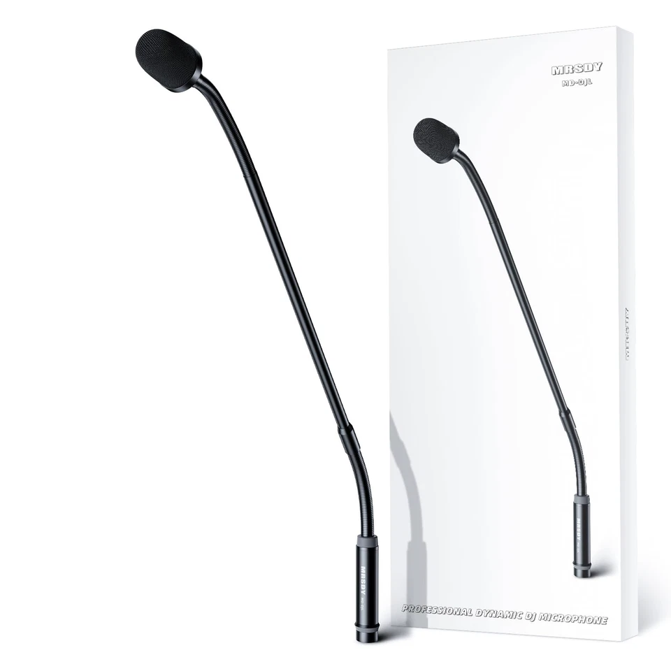 Gooseneck Microphone, 23 Inch DJ Microphone for Audio Mixer, Professional XLR... - Image 1 of 4