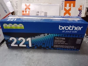 Brother Genuine TN-221BK Toner. New/Open Box! Warranty! Free Shipping!! - Picture 1 of 10