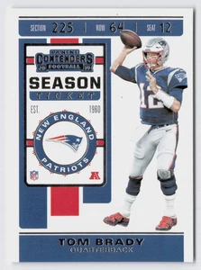 2019 Panini Contenders Season Ticket Tom Brady #9 NEW ENGLAND PATRIOTS - Picture 1 of 2