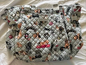 Vera Bradley Best In Show Puppy Dog Print Glenna Satchel Bag Purse Exact New - Picture 1 of 9