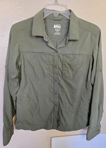 REI CO-OP Sahara Button Down Langarm Hemd Reise Wandern Größe M - Bild 1 von 5