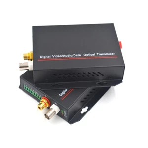 Digital Video Audio to Fiber Optical Media Converters Single singlemode fiber FC - Picture 1 of 6