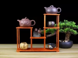 Chinese suanzhi wood carved put small curio stand/shelf or Anique display #3 - Picture 1 of 2
