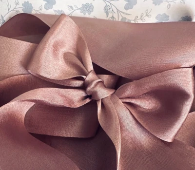 6 Yardas Cinta de Seda REAL 1.25" CENIZAS DE LAVANDA, Invitaciones, Boda, Hágalo Usted Mismo RELOJ VIDEO Foto 1 de 4