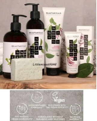 BEAUTANICALS ( ORIFLAME ) ORIFLAME VEGAN BEAUTANICALS SHAMPOO CONDITIONER HANDSALBE SCHWAMM KÖRPERREINIGER